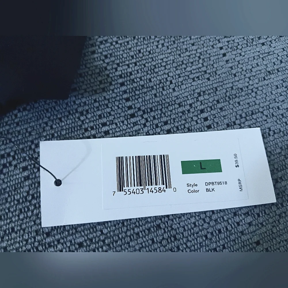 Calvin Klein Rhinestone Shirt Sport Black Size L - Picture 14 of 14